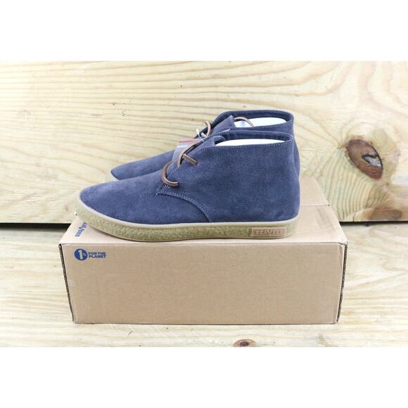 New Seavees Boots Mens 8 Shadow Gray Suede Sun Tans Chukka Ankle Lace Up Shoes - Picture 1 of 6